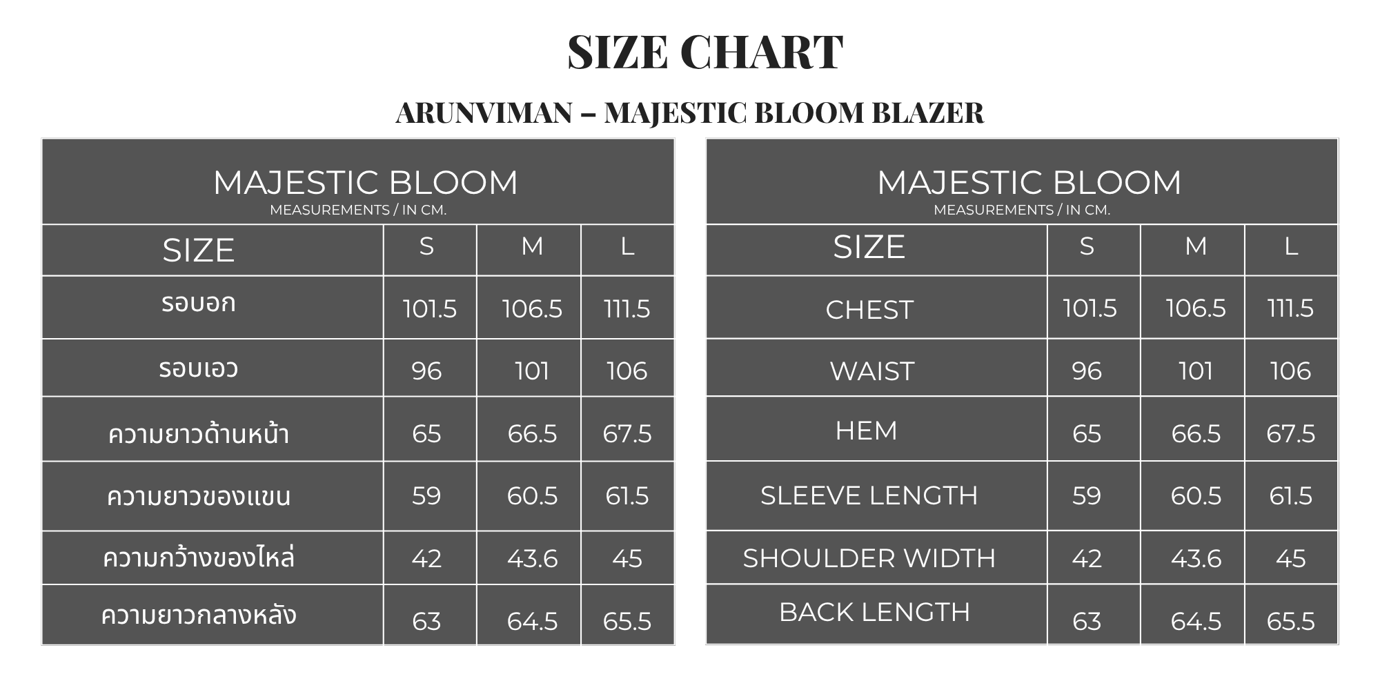 Arunviman – Majestic Bloom Blazer Size