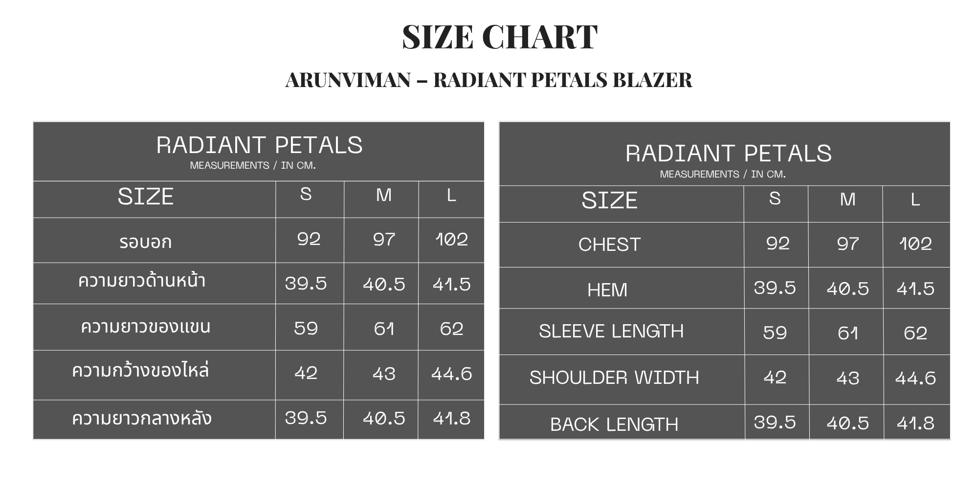 Arunviman – Radiant Petals Blazer Size